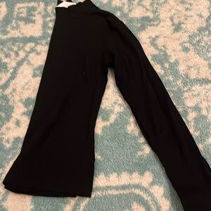 Black ribbed turtleneck top | H&M | size 12-14